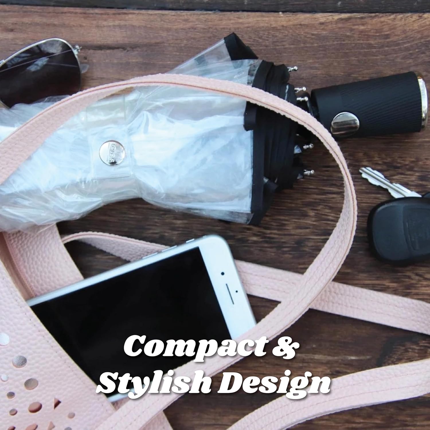 Buy now Ultra Clear Folding Umbrella with Auto Open Technology at indiglob india