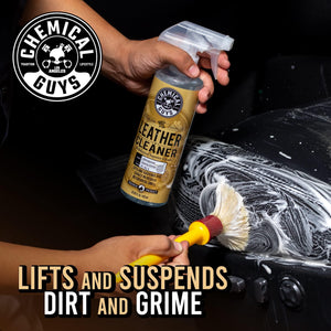 Buy now Chemical Guys Leather Cleaner and Conditioner Kit - 2 Bottles (4 oz Each), Car Cleaner and Conditioner, Safely Cleans & Conditions Leather Car Interiors, Furniture, Shoes, Boots, Bags, Apparel & More at indiglob india
