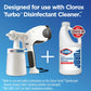 Buy now Clorox Turbo Disinfectant Cleaner for Sprayer Devices, Bleach-Free, 64 Fluid Ounces (Pack of 2) at indiglob india