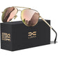LUENX Aviator Sunglasses for Men Women Polarized Driving Classic Shades - UV 400 Protection with Accessories 60MM