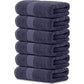 Luxury White Hand Towels - Soft 100% Turkish Cotton | Highly Absorbent Hotel spa Bathroom Towel Collection | 16x30 Inch | Set of 6