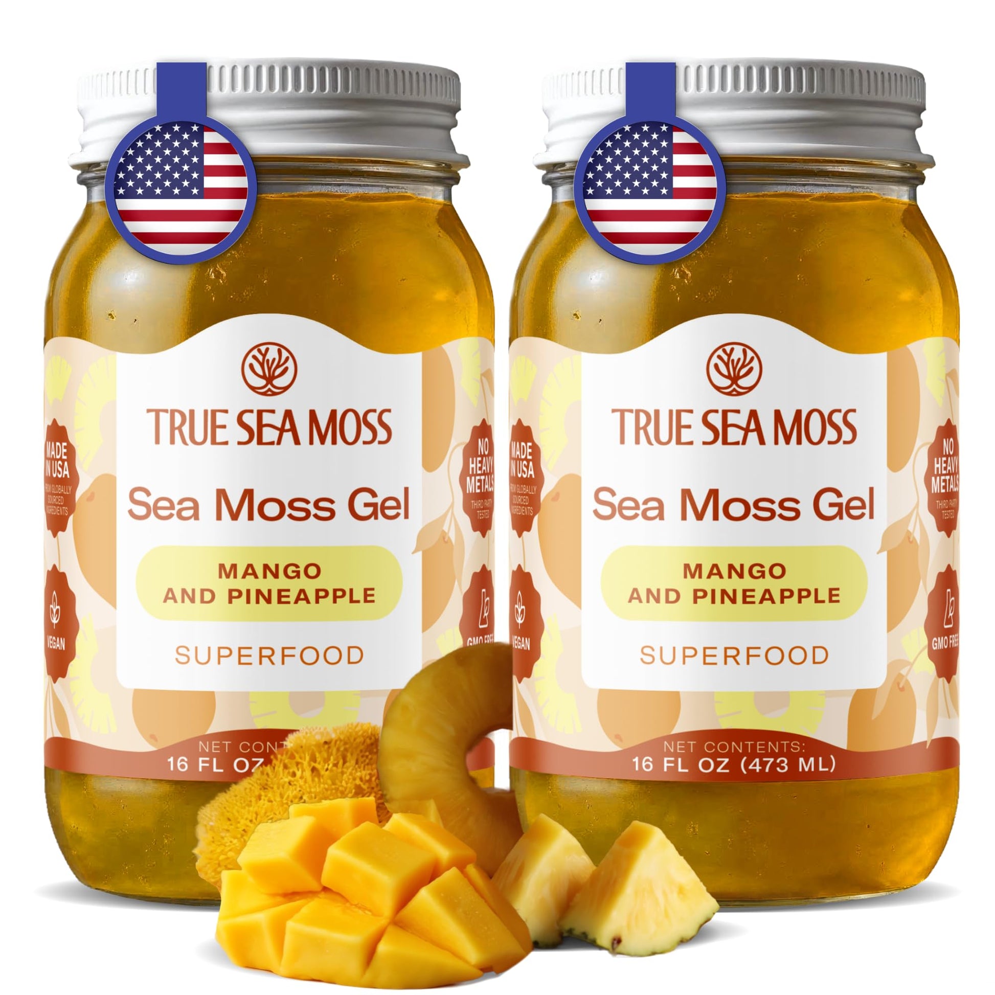 Buy now TrueSeaMoss Sea Moss Gel – Made in USA – Wildcrafted Seamoss, Fruits & Jarred Vegetables – Pineapple, Pack of 1 (Labels may Vary) at indiglob india