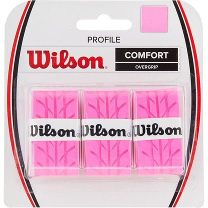 Wilson Profile Tennis Overgrip - 3 Pack, Pink