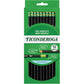 Ticonderoga Wood-Cased Pencils, Unsharpened, #2 HB Soft, Black, 12 Count