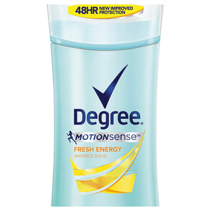 DEGREE WOMENS DEO Women Antiperspirant Deodorant Stick Energy, Fresh, 2.6 Ounce