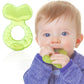 Nuby Silicone Teethe-EEZ Teether with Bristles, Includes Hygienic Case, Blue