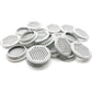 50Pcs Air Vents 53mm Circular Soffit Vent Stainless Steel Round Vent Mesh Hole Louver for Kitchen Bathroom Cabinet Wardrobe (White)