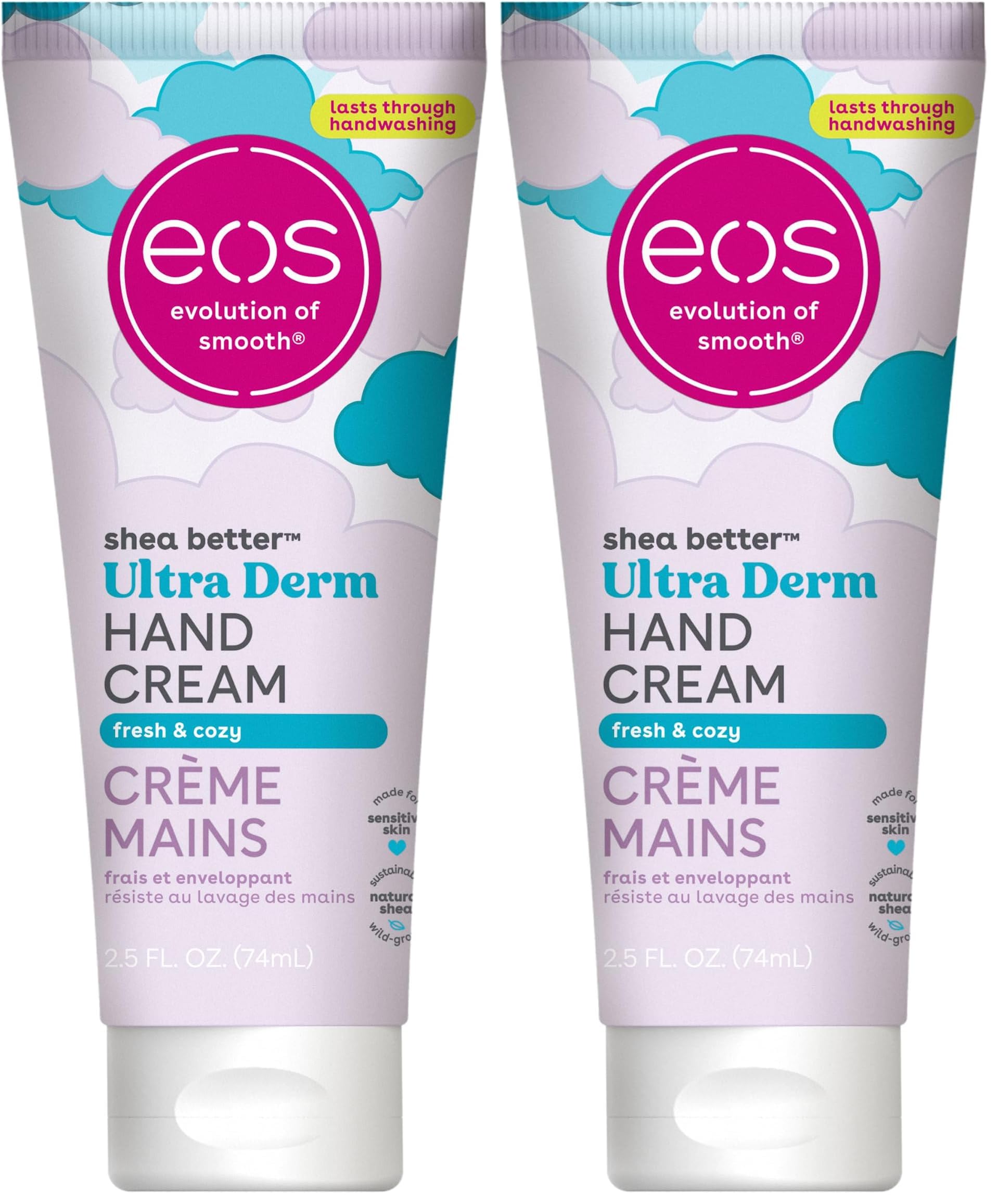 Buy now eos Shea Better Hand Cream – Fresh & Cozy, Hand Lotion, Hand Lotion for Dry Skin, Hydrating, Shea Butter, Dry Skin Relief, Travel Size, 2.5 oz at indiglob india