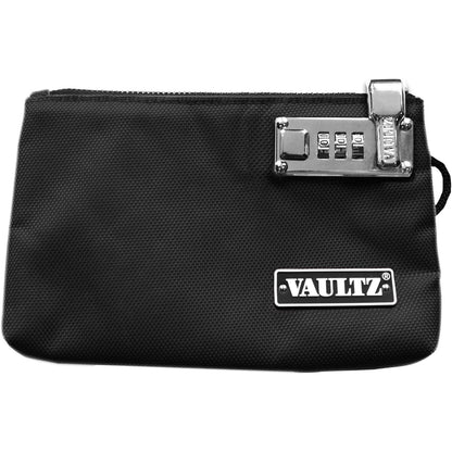 Vaultz Money Bag with Lock - 5 x 8 Inches, Men & Women's Locking Accessories Pouch for Cash, Bank Deposits, Wallet, Medicine, Phone and Credit Cards - Gray