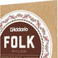 D'Addario Set Classic Guitar Folk Blk Spc Ball (EJ32)
