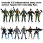 Buy now Mr.River US Army Men and SWAT Team Toy Soldiers Action Figures with Military Weapons Accessories for Kids Boys Girls,12Pcs at indiglob india