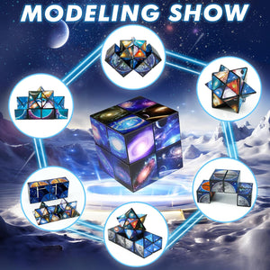 Star Cube Magic Cube Set, 2 in 1 Yoshimoto Cube for Kids and Adults, Toy for Boys and Girls Ages 8-12