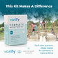 Varify 17in1 Complete Drinking Water Test Kit - 100 Strips + 2 Bacteria Tester Kits - Well, Tap, Home, City Water Testing Strip for Lead, Alkaline, Chlorine, Hardness, Iron, Fluoride, Copper & More