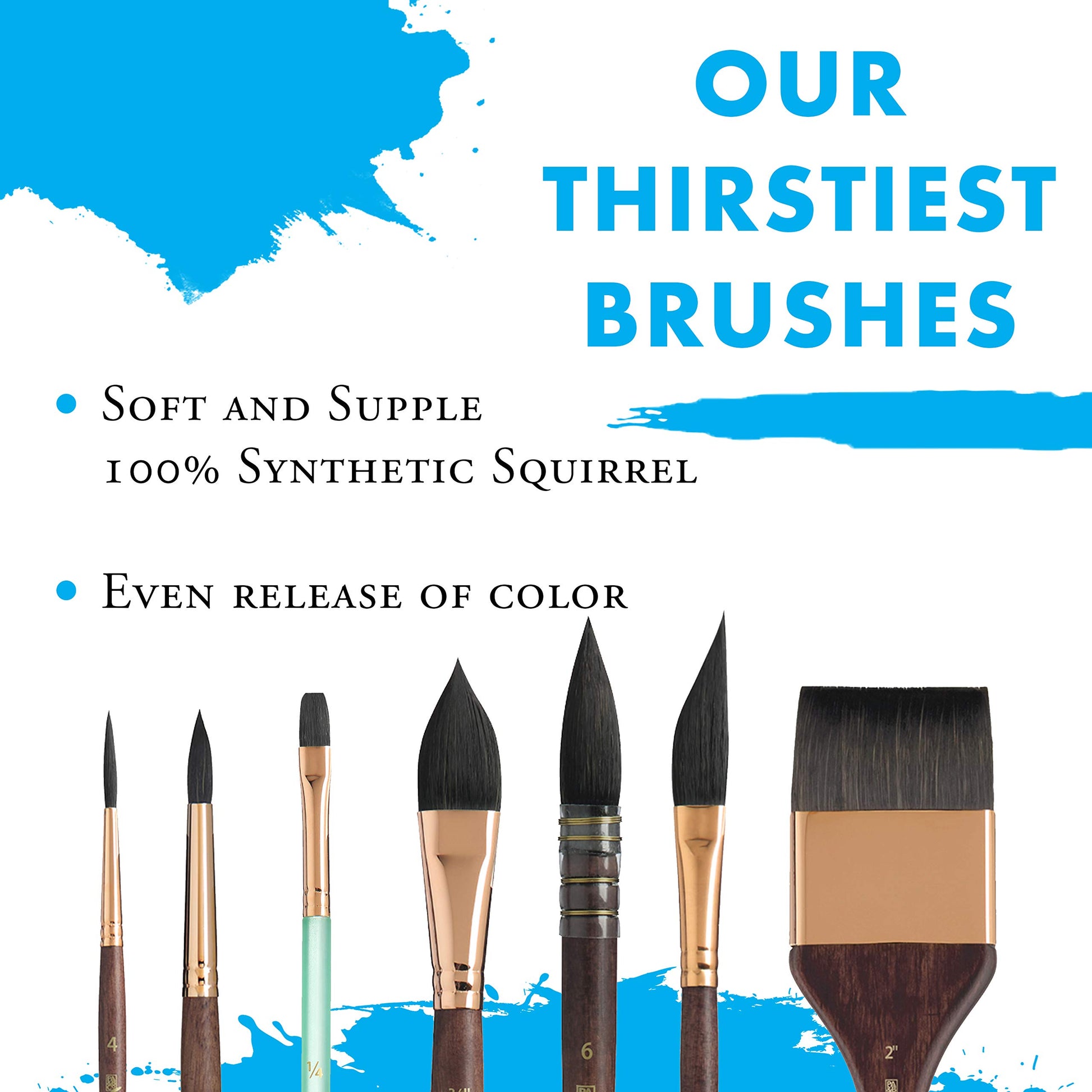 Buy now Princeton Artist Brush Neptune Series 4750 - 4-Piece Synthetic Squirrel Watercolor Paint Brush Set- Includes Aquarelle ??ƒ?� Oval Wash ?« & 2 Round Brushes Sizes 4 & 12 at indiglob india
