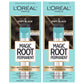 Buy now L'Oreal Paris Magic Root Rescue 10 Minute Root Hair Coloring Kit, Permanent Hair Color with Quick Precision Applicator, 100 percent Gray Coverage, 4 Dark Brown, 2 count 3 Soft Black 1 Count (Pack of 2) at indiglob india