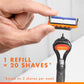 Buy now Gillette Fusion5 Razor for Men, Handle + 2 Razor Blade Refills at indiglob india