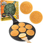 CucinaPro Fantasy Friends Mini Pancake Pan - Nonstick Griddle for Breakfast Magic, Featuring a Princess Castle & More, 7 Unique Flapjacks