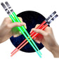 Lightsaber Chopsticks Light Up - LED Glowing Light Saber Star Wars Chop Sticks - Reusable Sushi Lightup Sabers Chopstick Set Of 1 Blue Pair