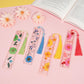 4pcs Pressed Flower Bookmark Pretty Floral Bookmark Durable Handmade Dried Flower Bookmarks for Women Reading Gift(Style C)