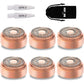 Replacement Heads for Flawless Facial Hair Remover, Replacement Blades for Finishing Touch Flawless Hair Removal Gen 2, 6 Count 18k Gold Heads with Storage Bag