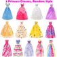 BARWA 41 Pack Doll Clothes and Accessories 15 Sets Doll Clothes 3 Wedding Long Dresses 3 Fashion Dresses 4 Tops Pants 2 Bikini Swimsuits 1 Pool Floaties 15 Shoes 10 Hangers for 11.5 inch Doll