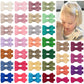 CÉLLOT Baby Hair Clips 50 Pieces 25 Colors in Pairs Baby Girls Fully Lined Bows Hair Pins Tiny 2" Hair Bows Alligator Clips for Girls Infants Toddlers