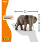 Schleich Wild Life - 3.6" Elephant Toy - Animal Figurine, Animal Toys for Boys and Girls - Realistic Female Gray Elephant - Ages 3+