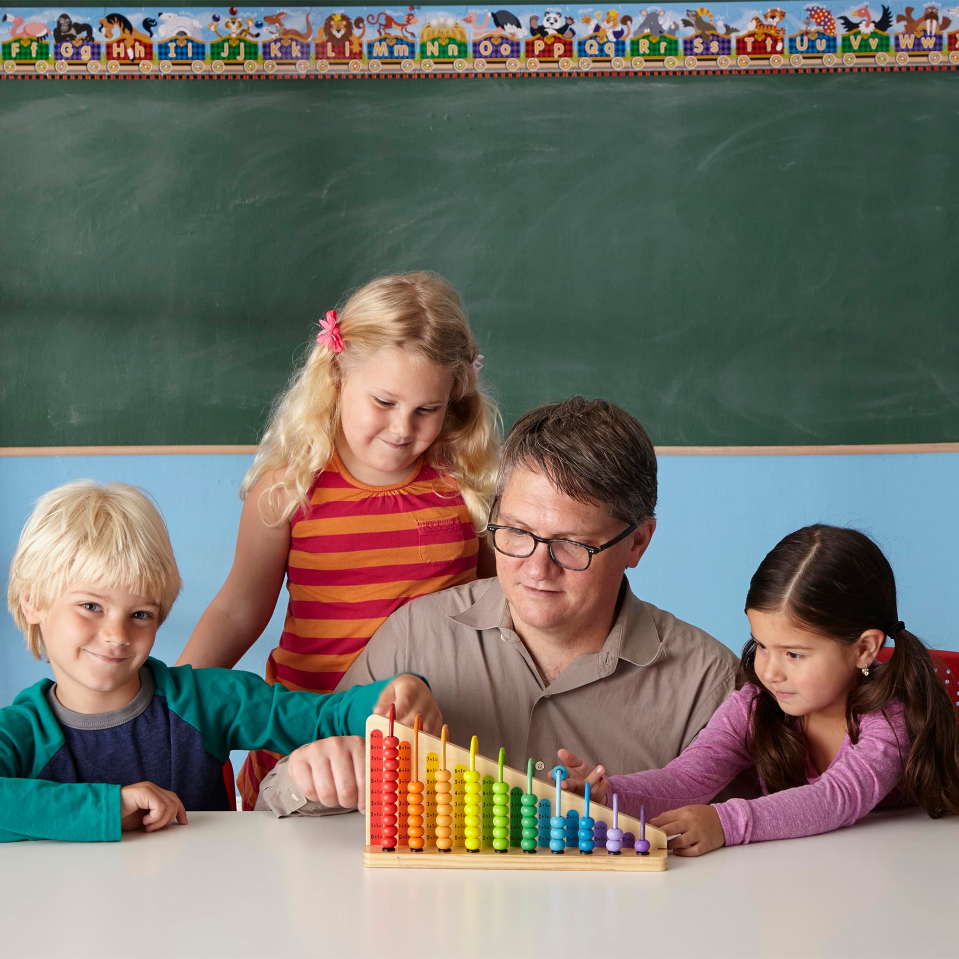 Buy now Melissa & Doug Add & Subtract Abacus - Educational Toy with 55 Colorful Beads and Sturdy Wooden Construction at indiglob india