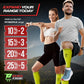Rymora Calf Compression Sleeves Men Women - Leg Compression Sleeve Footless Socks - Shin Splint Relief Fitness Running