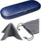MyEyeglassCase Men Small Glasses case - Eyeglasses Hard Shell Holder Pouch & Cloth-Reading Slim & Narrow Case Heavy Duty