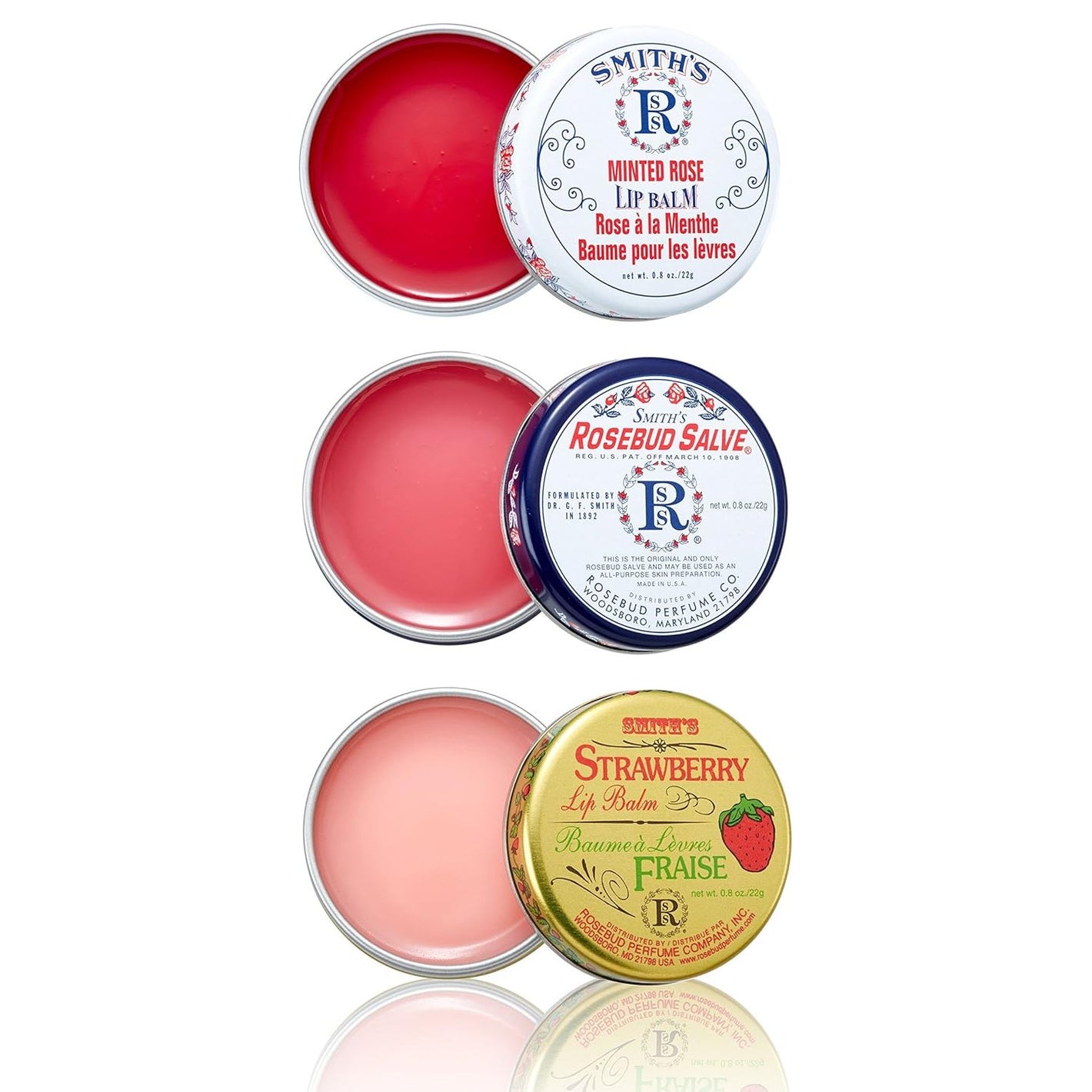 Rosebud Three Lavish Layers Lip Balm, 0.8 Ounce