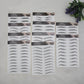 10 Sheets Black 6D Eyebrows Stickers Imitation Ecological Hair-Like Waterproof Natural Tattoos Eyebrows Stickers 100 Pairs - My Store
