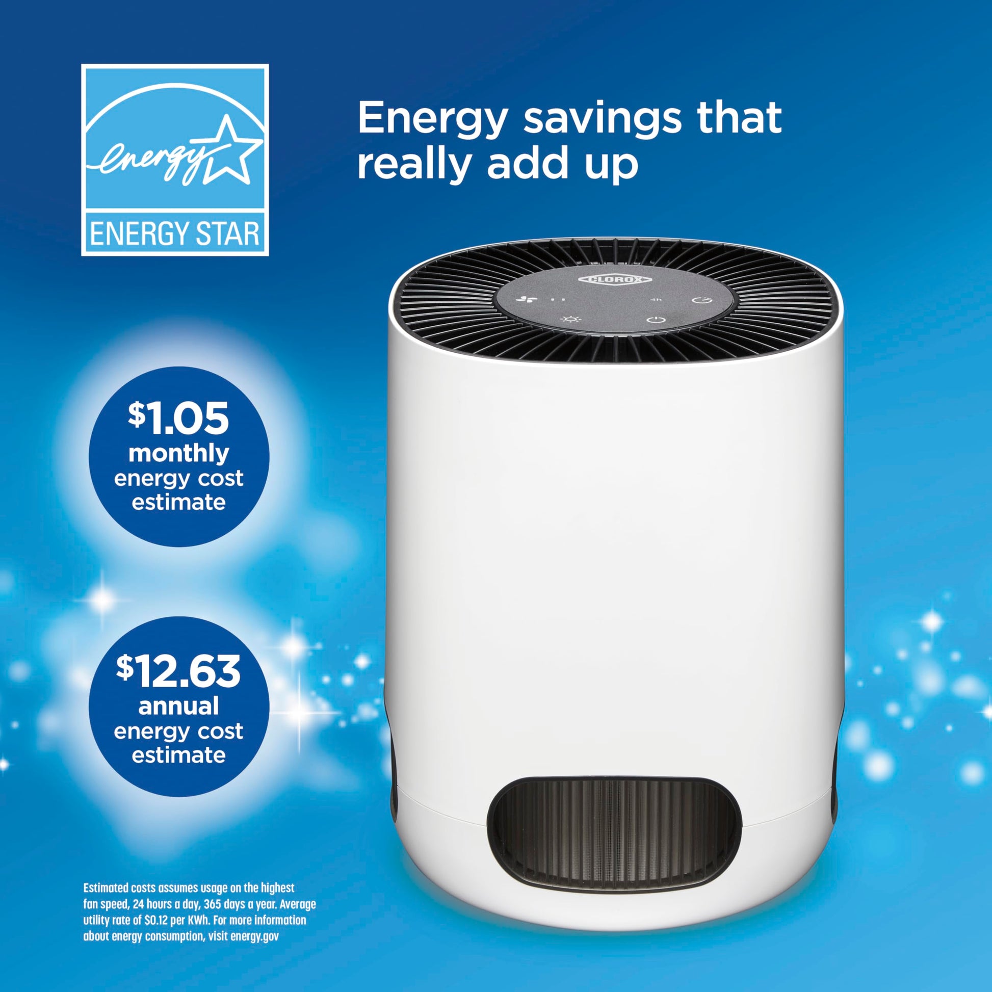 Buy now Clorox Air Purifiers for Bedroom Home, True HEPA Filter, Small Rooms Up to 200 Sq Ft, Removes 99.9% of Mold, Viruses, Wildfire Smoke, Allergens, Pet Allergies, Dust, AUTO Mode, Whisper Quiet at indiglob india