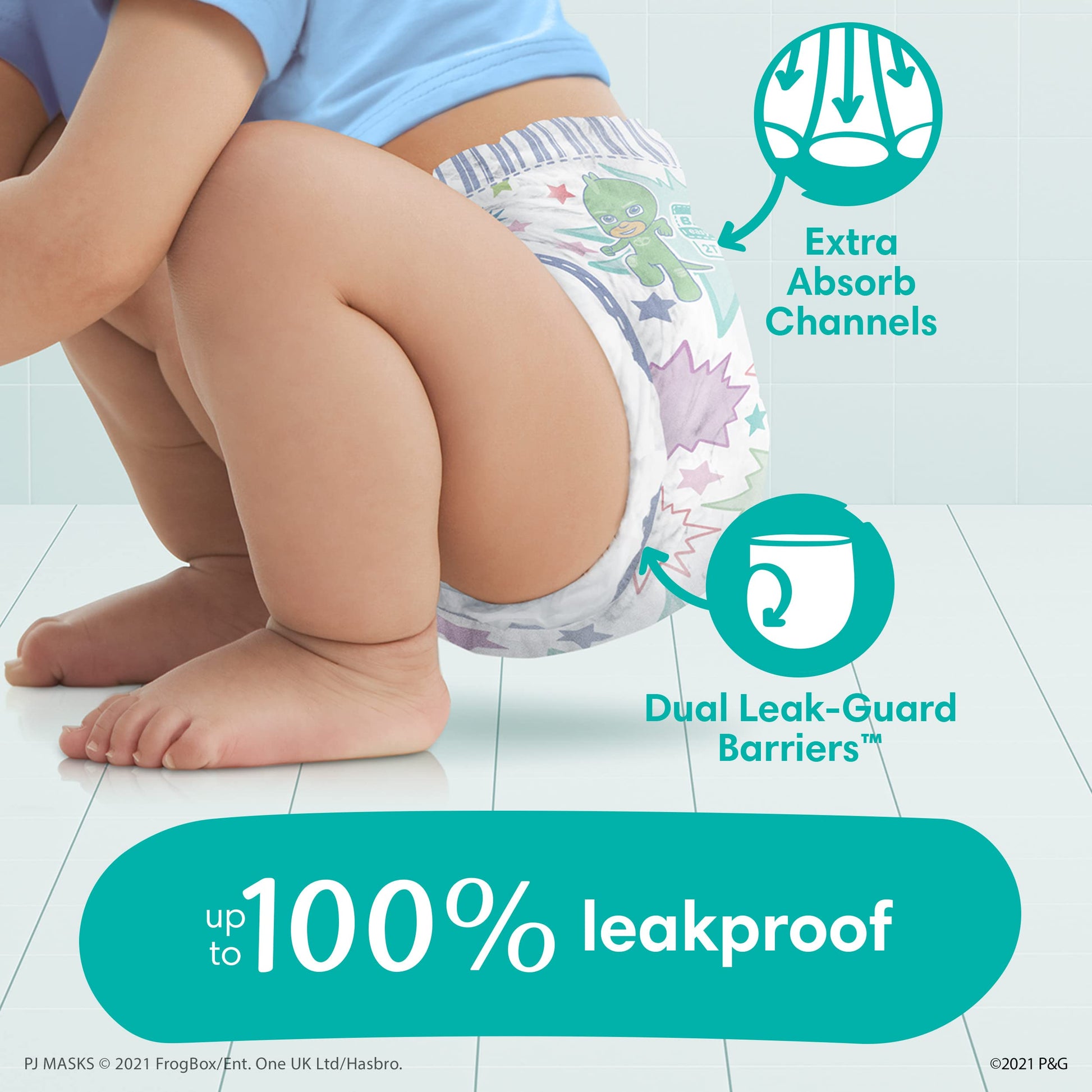 Buy now Pampers Easy Ups Boys & Girls Bluey Potty Training Pants - Size 2T-3T, 132 Count, Training Underwear (Packaging May Vary) at indiglob india