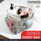 Masirs Mesh Shower Caddy - 9 Pocket Portable Bathroom Organizer Tote for Travel, Gym & Dorm - Collapsible Small Shower Caddy Bag to Hold Toiletries & Essentials (Gray)