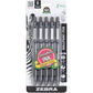 Zebra Pen Z-Grip Retractable Ballpoint Pen, Smooth-Flowing Black Ink, 1.0mm Medium Point, School Supplies, Teacher Supplies, and Office Supplies, 5-Pack (22215)
