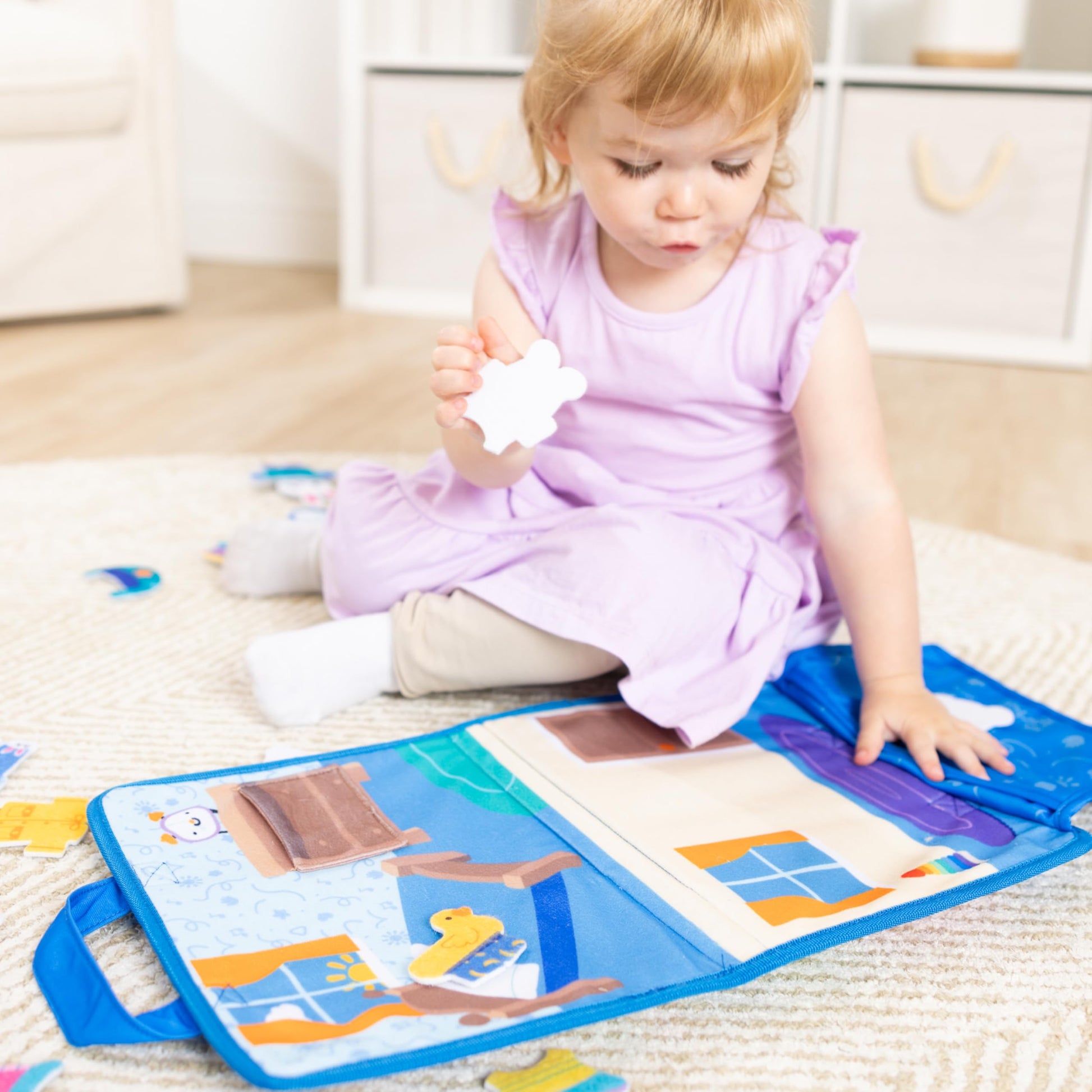 Buy now Melissa & Doug?? Ms. Rachelƒ?› What to Wear Felt Activity Board Take-Along Preschool Learning Toy for Boys and Girls - FSC Certified at indiglob india