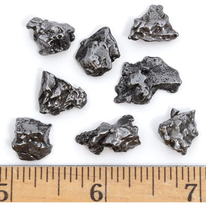 DANCING BEAR Meteorite from Space, 5 pcs Campo del Cielo from Argentina/Educational Card & Magnifying Box