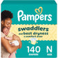 Pampers Baby Diapers - Swaddlers - Size 3, 168 Count, Ultra Absorbent Disposable Infant Diaper