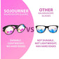 SoJourner Bags Kaleidoscope Glasses - Trippy Psychedelic Rave Goggles - Funky Prism Glasses For Raves - Festival Accessories