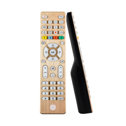 Buy now GE Universal Remote Control, Samsung TV Remote,Universal TV Remote for Roku TV, Vizio, LG, Sony, Sharp, Roku, Apple TV, TCL, Panasonic, Smart TVs, Streaming Players, Blu-ray, DVD, 4-Device, Gold,48845 at indiglob india