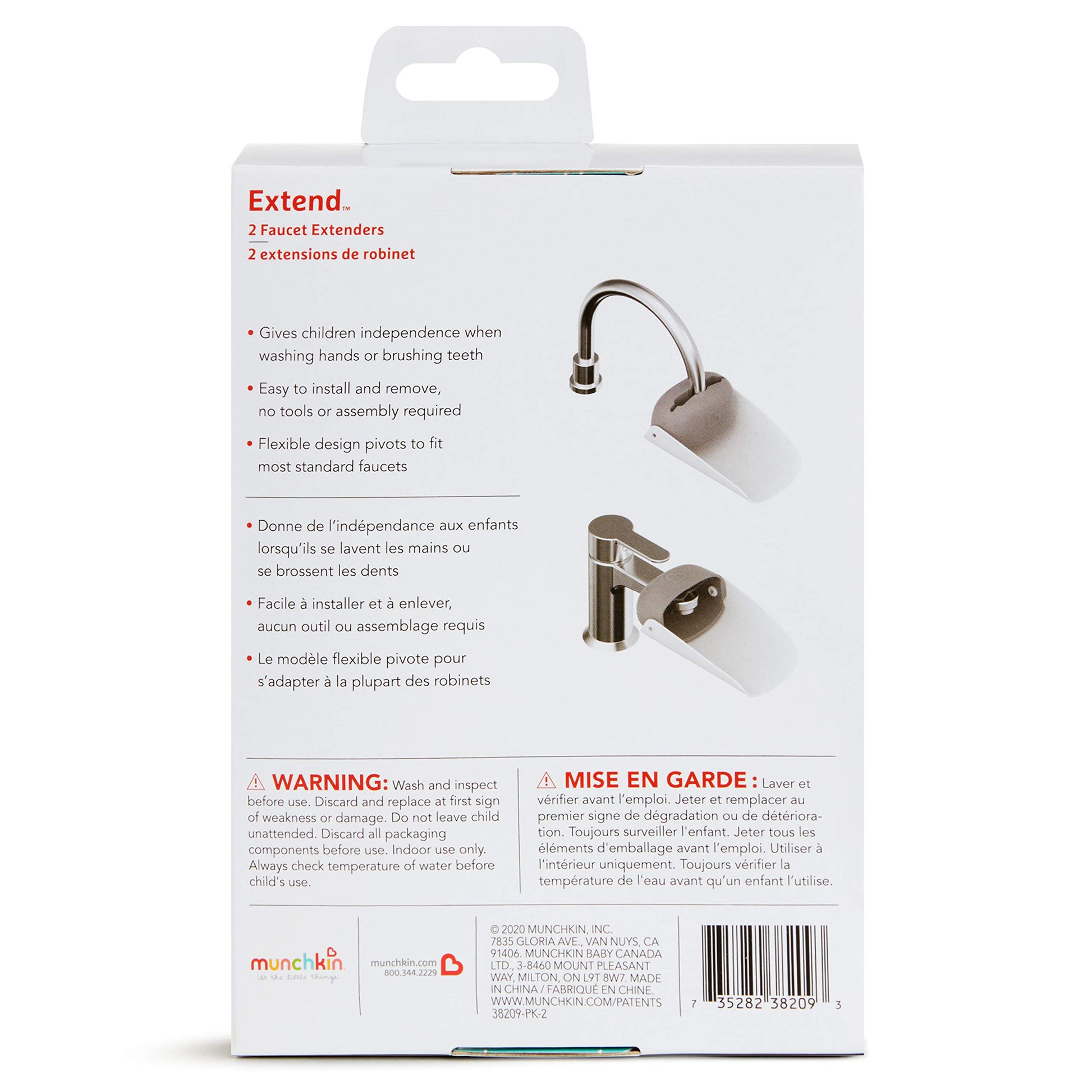 Buy now Munchkin® Extend™ Faucet Extender, 2 Count (Pack of 1) at indiglob india