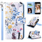 ULAK Compatible with iPhone 8 Plus/7 Plus Wallet Case for Women Girls, Premium PU Leather Flip Cover with Card Holders, Kickstand Feature Protective Purse Case 5.5 Inch,Floral