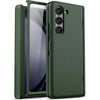 for Samsung Galaxy Z Fold 5 Case with Screen Protector & Hinge Protection, Slim Fit Shockproof Lightweight Durable Hard PC Cover Phone Case for Samsung Galaxy Z Fold 5 5G 2023, Black - Green
