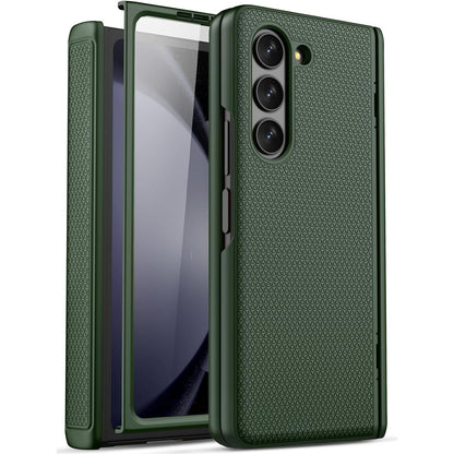 for Samsung Galaxy Z Fold 5 Case with Screen Protector & Hinge Protection, Slim Fit Shockproof Lightweight Durable Hard PC Cover Phone Case for Samsung Galaxy Z Fold 5 5G 2023, Black