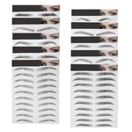 10 Sheets Black 6D Eyebrows Stickers Imitation Ecological Hair-Like Waterproof Natural Tattoos Eyebrows Stickers 100 Pairs - My Store
