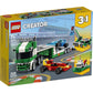 LEGO Creator 3in1 Race Car Transporter 31113 Building Kit; Makes a Great Gift for Kids Who Love Fun Toys and Creative Building, New 2021 (328 Pieces)