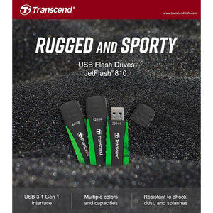 Transcend 128GB JetFlash 810 USB 3.0 Flash Drive (TS128GJF810)