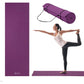 Gaiam Essentials Thick 2/5" (10mm) and Thin 1/4" (6mm) Yoga & Pilates, Fitness & Exercise Mat with Easy-Cinch Carrier Strap