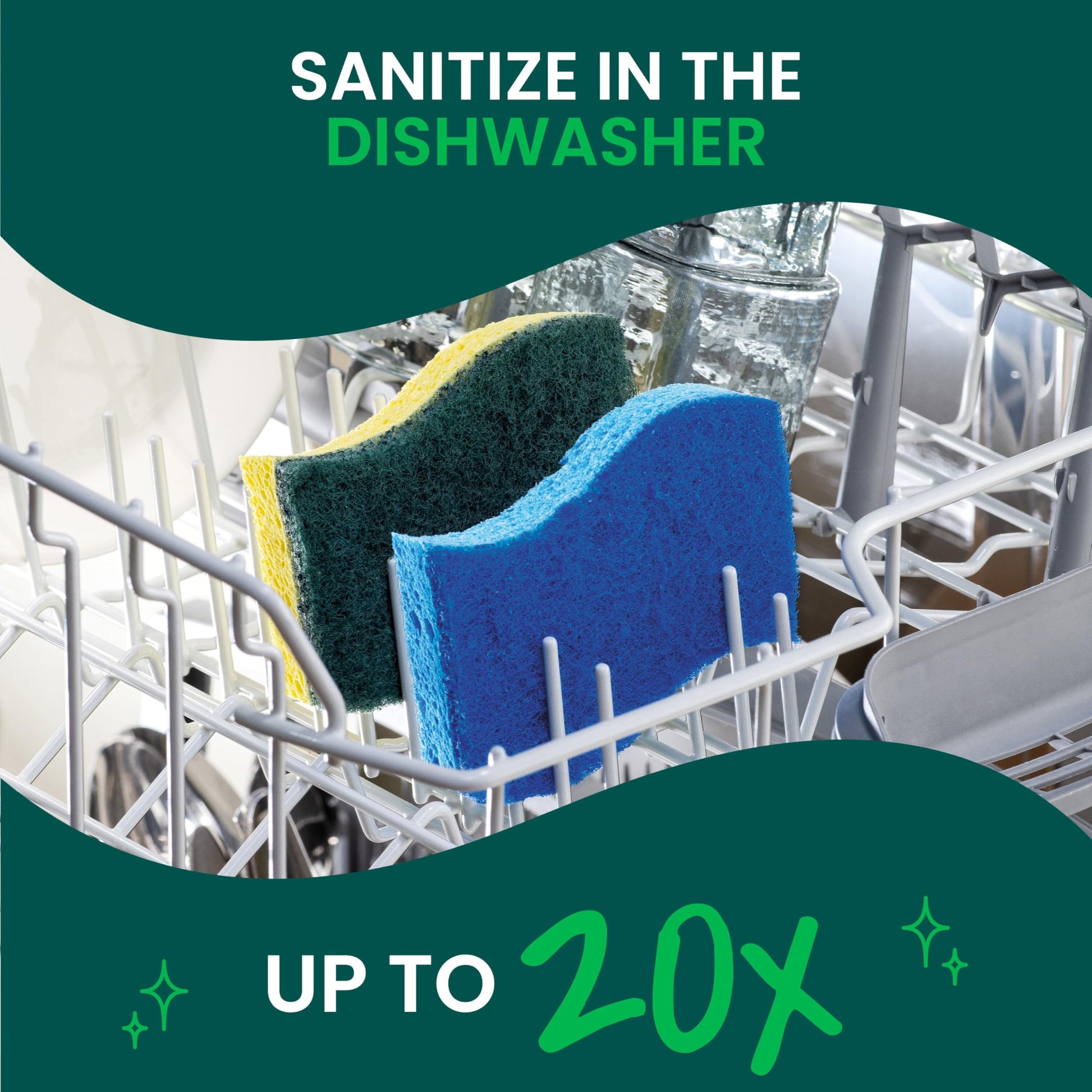 Buy now Scotch-Brite Zero Scratch Scrub Sponge, 6 Kitchen Sponges for Cleaning Around the Home, Bathroom & More, Scratch-free Dish Scrubber, Multi-surface Safe, Best for Nonstick Pots and Pans at indiglob india